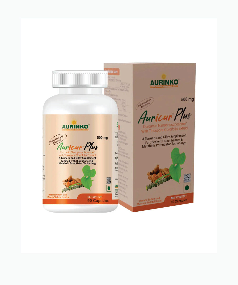 Auricur Plus -Curcumin Nanophosphosome® With Tinospora Cordifolia Extract